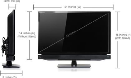 Toshiba 24P1300ZE 60.9cm (24) LED TV (HD Ready)