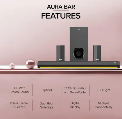 VW Aura Bar 300W Bluetooth Soundbar