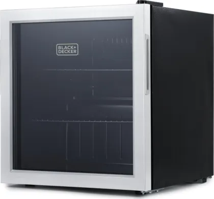 BLACK+DECKER BDB16HS 1.7 Cu Ft Single Glass Door Mini Refrigerator