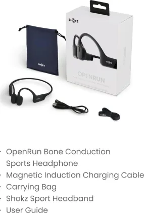 Shokz OpenRun Bone Conduction Headphones