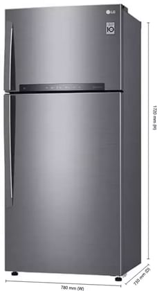 LG GN-H602HLHU 511 L 3-Star Double Door Refrigerator