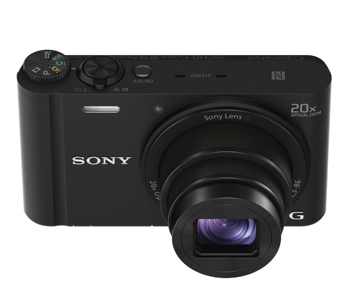sony cyber shot dsc wx350 18.2 mp digital camera black