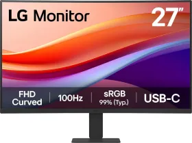 LG 27U421A-B 27 inch Full HD Curved Monitor