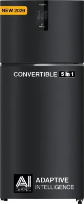 Whirlpool IF INV CNV 515 Gravity Black-Y 467 L 2 Star Double Door Refrigerator