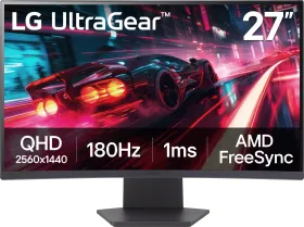 LG Ultragear 27GS60QN-B 27 inch Quad HD Curved Gaming Monitor