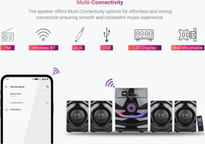 Zebronics Zeb Rainbow 60W Multimedia Speaker