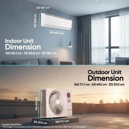 LG AS-Q11KNVE 0.8 Ton 2 Star 2026 Inverter Split AC