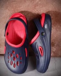 HRX by Hrithik Roshan Men Navy Blue Self Design Rubber Clogs
