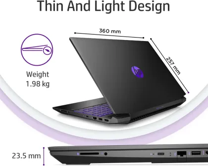 HP Pavilion 15-EC2048AX Gaming Laptop (Ryzen 5 5600H/ 8GB/ 512GB SSD/ Win11/ 4GB Graph)