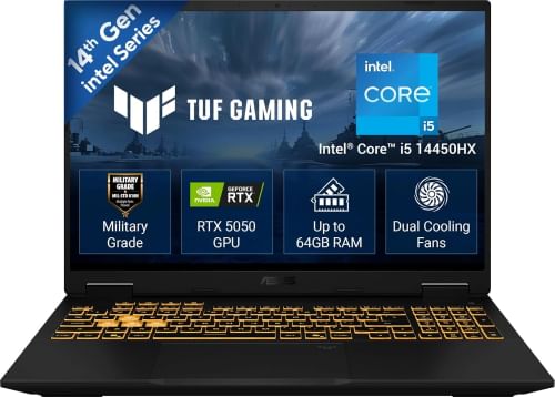 Asus TUF 16 2026 FX610JH-TU080WS Gaming Laptop (14th Gen Core i5/ 16GB/ 512GB SSD/ Win11/ 8GB RTX 5050 8GB Graphics)