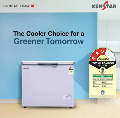 Kenstar 200VCF3SDKS26W 192 L Single Door Deep Freezer