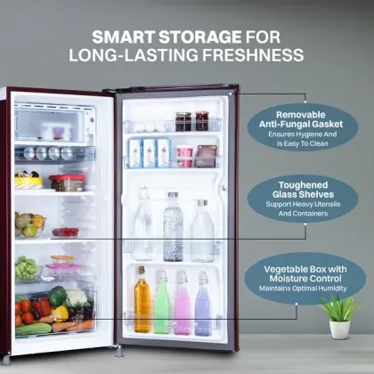 Croma CRLR185DCC008920 185 L 2 Star Single Door Refrigerator