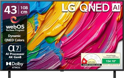 LG QNED 8AA Series 43 inch Ultra HD 4K Smart QNED TV (43QNED8AA6A)