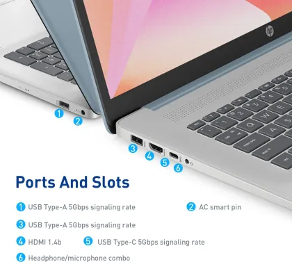 HP Essential 17.3 Laptop (Intel N100/ 8GB/ 128GB eMMC/ Win 11)