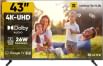 Realme TechLife 43UHDGDRDDRB 43 inch Ultra HD 4K Smart QLED TV