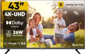 Realme TechLife 43UHDGDRDDRB 43 inch Ultra HD 4K Smart QLED TV