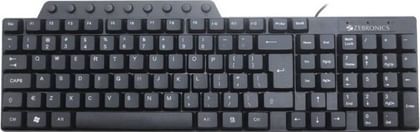 Zebronics KM3500 Super Slim Wired USB Keyboard