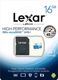 Lexar MicroSDHC 16GB Card Class 10 (300X)