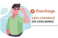 Get 100% Cashback + 1000 Shopping Voucher on Coolwinks on Payment with FreeCharges