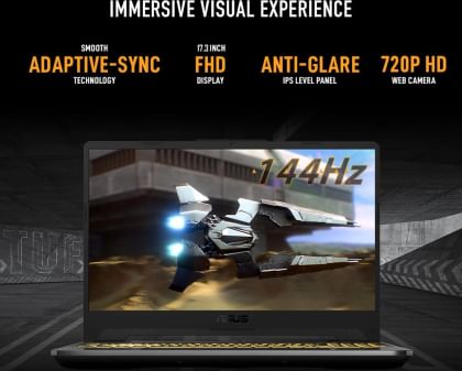 Asus TUF Gaming F17 FX706HF-HX019W Laptop (11th Gen Core i5/ 16GB/ 512GB SSD/ Win11/ 4GB Graph)