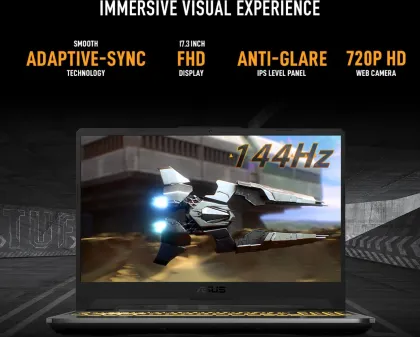 Asus TUF Gaming F17 FX706HF-HX019W Laptop (11th Gen Core i5/ 16GB/ 512GB SSD/ Win11/ 4GB Graph)