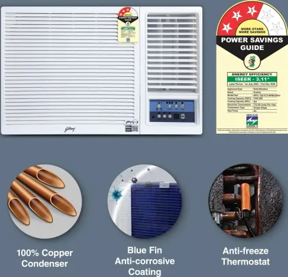 Godrej WFC 12UTC3 WWA 1 Ton 3 Star 2023 Window AC