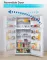 BLACK+DECKER BR1810HW 18.1 Cu Ft Double Door Refrigerator