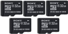 Sony MicroSDHC 32GB Class 4 (Pack of 5)