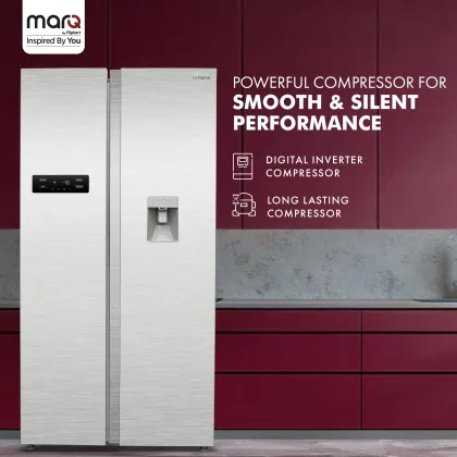 MarQ by Flipkart 584MS025MQSD 584 L Side by Side Refrigerator