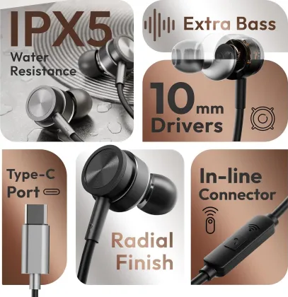 Boult Audio XO Pro Wired Earphones