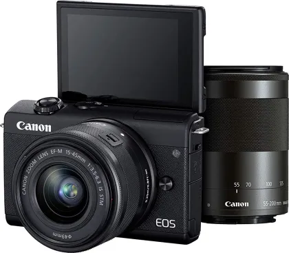 Canon EOS M200 Mirrorless Camera with EF-M15-45mm and EF-M55-200mm STM Lens