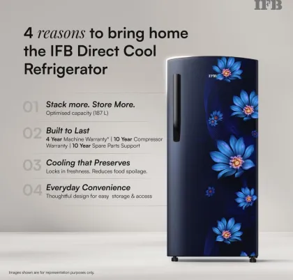 IFB IFBDC-213BXBWE 187 L 2 Star Single Door Refrigerator