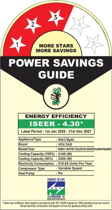 Voltas 183INV Vertis Celestia Marvel 1.5 Ton 3 Star 2026 Inverter Split AC