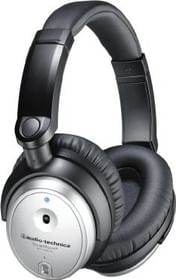 Audio-Technica ATH-ANC7B Silver QuietPoint Active Noise-Cancelling Headphone with MIC and Remote