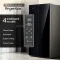 Godrej RS EONVELVET 580C RID GL BK 540 L Side by Side Door Refrigerator