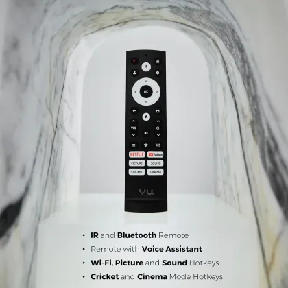 Vu Vibe DV Series 75 inch Ultra HD 4K Smart QLED TV (75VIBE-DV)