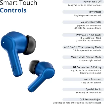 Pebble Luxe Buds X1 True Wireless Earbuds