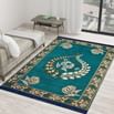 Vram 5D Krishna Designer Superfine Exclusive Velvet Royal Look Carpet (60 x 84 inch, Firoji)