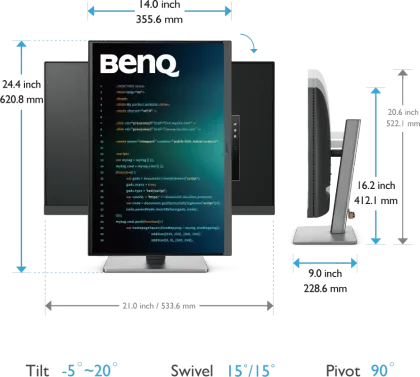 Benq RD240Q 24.1 inch WQXGA Monitor - Price in India (Jun 2026