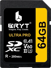 Bryt Ultra Pro 64GB SDXC UHS-II Memory Card