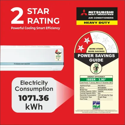 MITSUBISHI DXK20CAPDA-W 1.6 Ton 2 Star 2026 Split AC