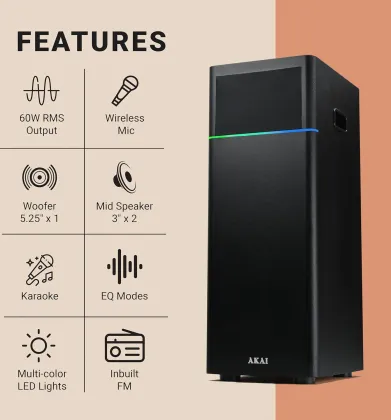 Akai Ultraboom 60 60W Bluetooth Speaker