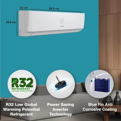 Godrej EI 12DINV3R32-CWA 1 Ton 3 Star 2023 Inverter Split AC
