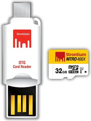 Strontium 32GB Nitro MicroSD Card With OTG Adapter 70MB/S