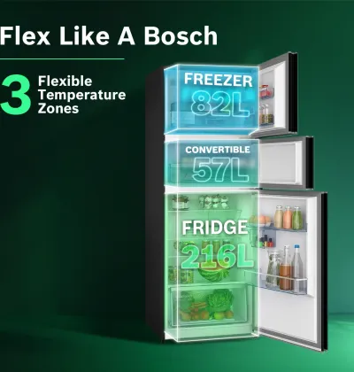 Bosch CMC36K23NI 335 L 3 Star Triple Door Refrigerator