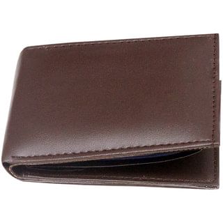 Stylish Brown Genuine Leather Wallet (Brn-01) (Synthetic leather/Rexine)