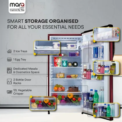 MarQ By Flipkart 180BD3MQ24-NR 183 L 2 Star Single Door Refrigerator