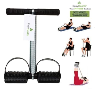 EasyHealth Single Spring Tummy Trimmer-Waist Trimmer-Abs Exerciser-Body Toner-Fat Buster- Multipurpose Fitness Equipment for Men and Women