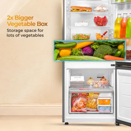 Haier HEB-333DSA-P 325 L 3 Star Double Door Refrigerator