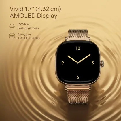 boAt Chrome Ivory Smartwatch